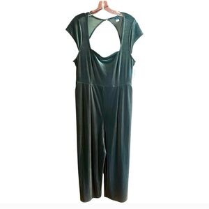 NWT Old Navy green velour jumpsuit Sz XL Holiday outfit